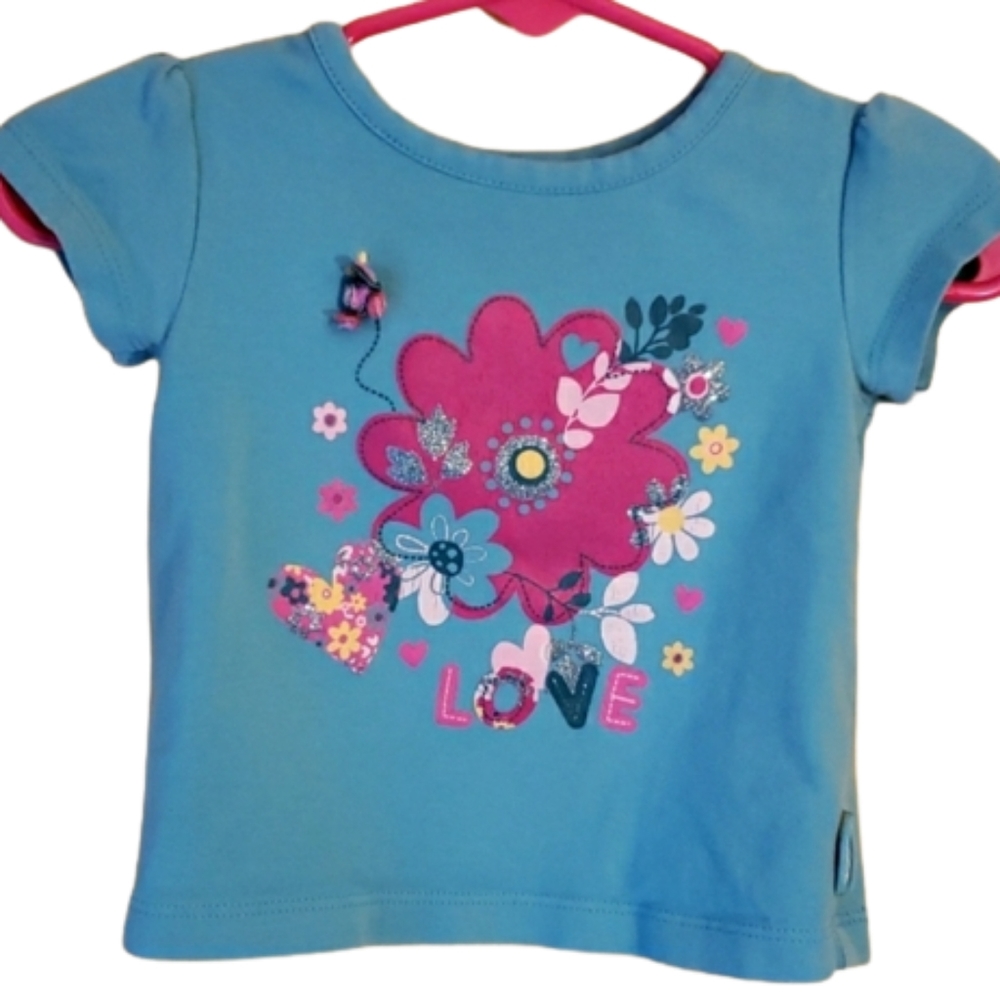 Children's Place Baby Girl Short Sleeve T-Shirt Size 6-9 Months